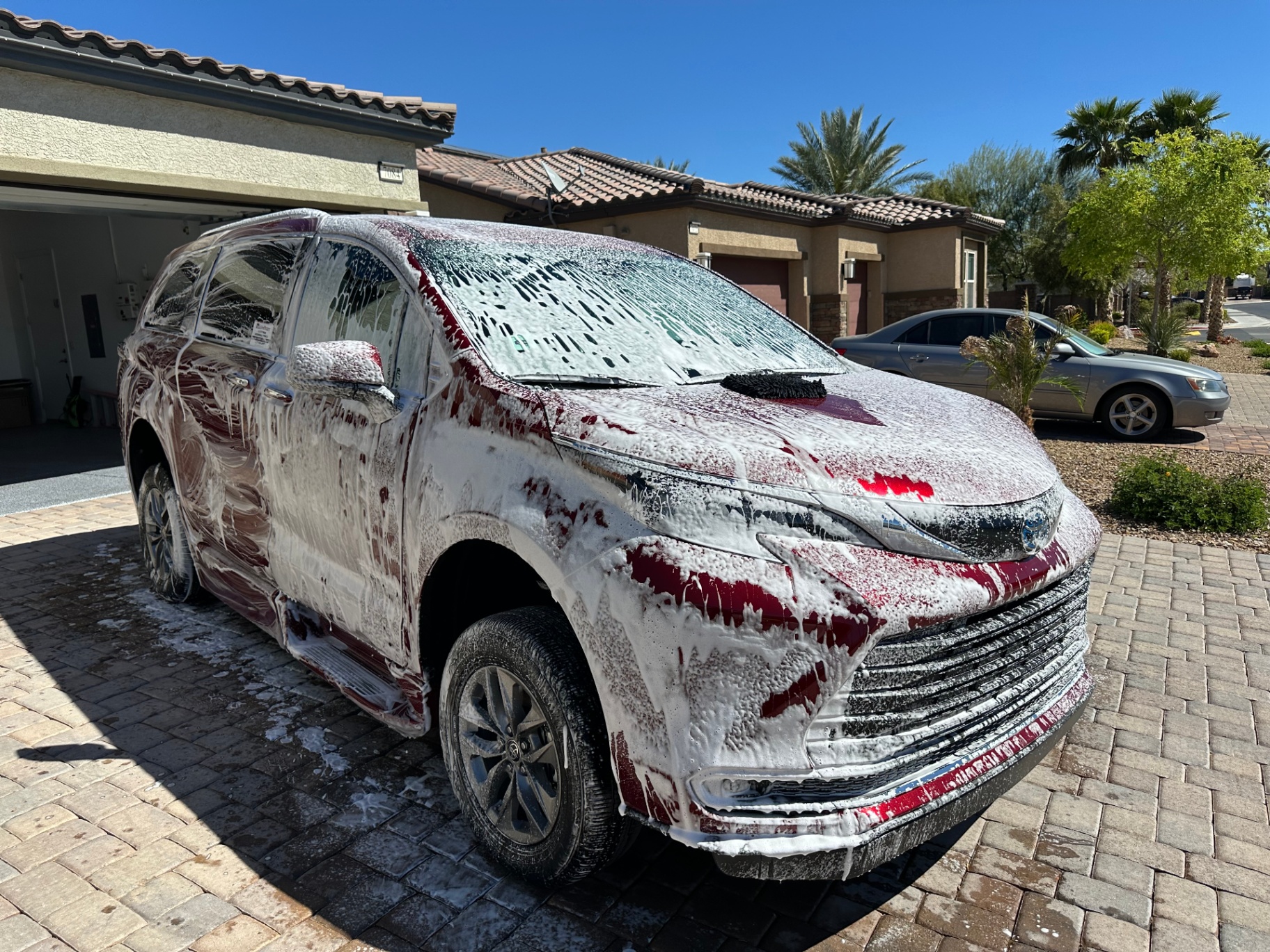 Toyota Sienna — Foam Bath — Hand Wash detailing result in Las Vegas