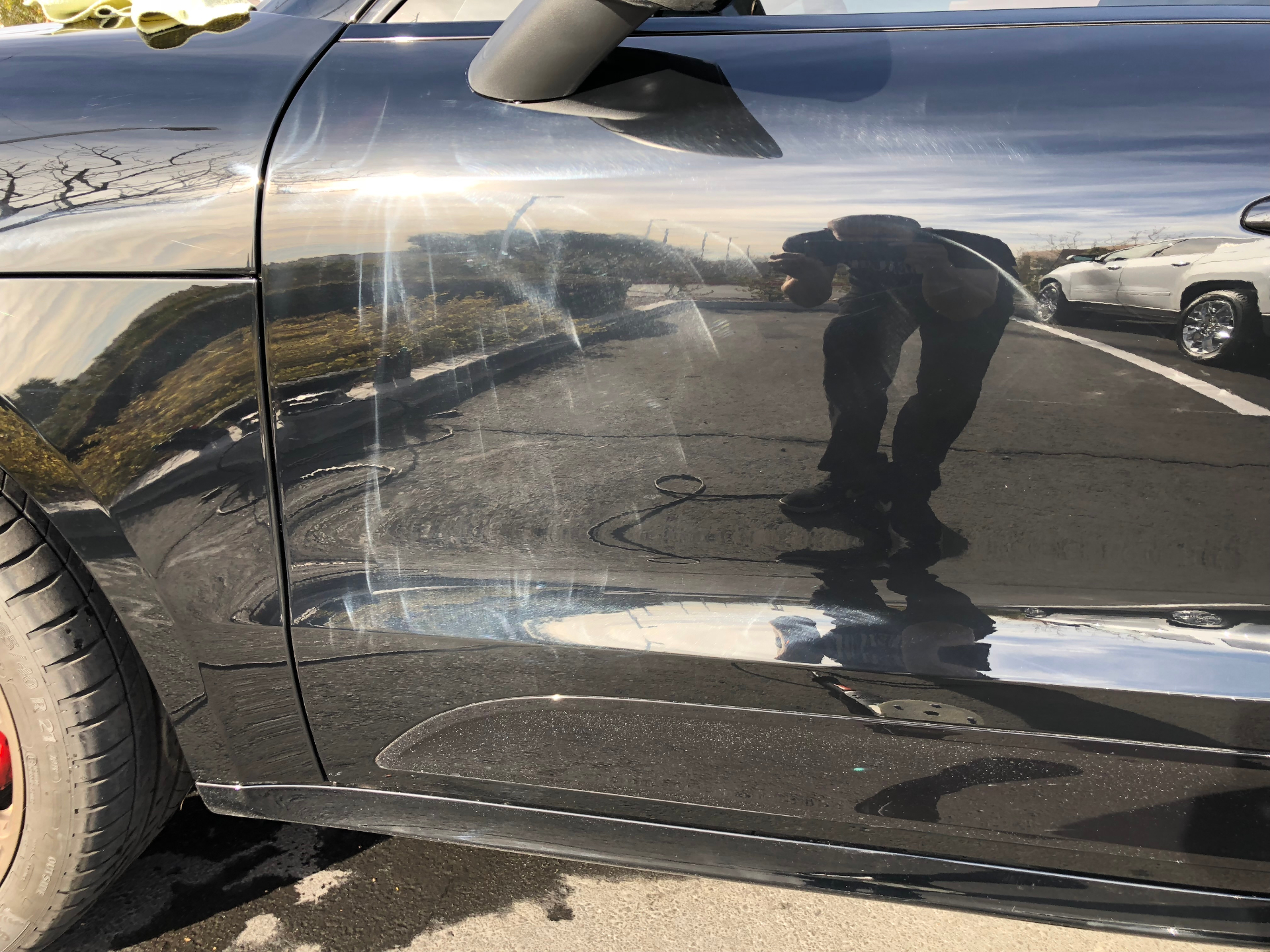 Porsche Exterior Polish — Before