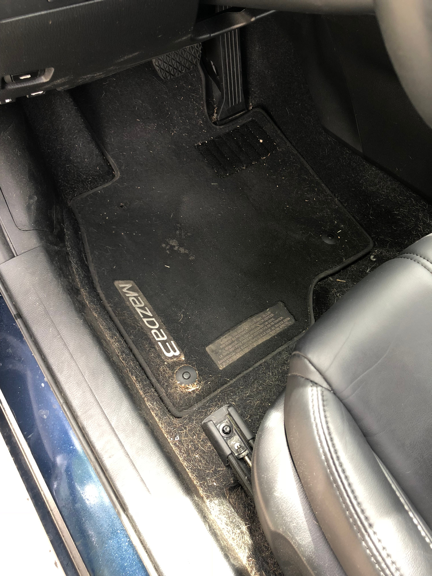 Mazda CX-90 Interior — Front Floor Before