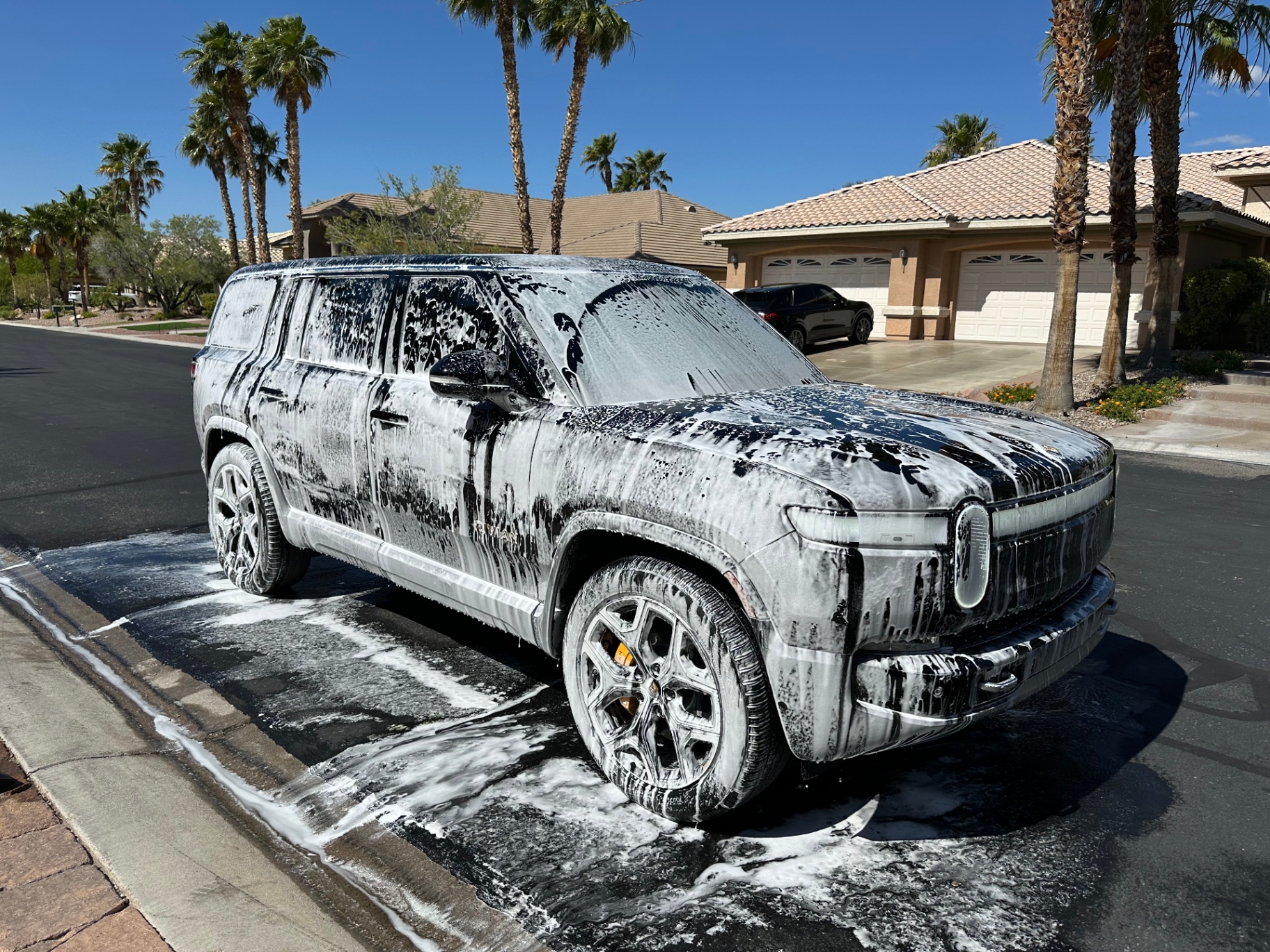 Rivian R1S — Foam Wash — Hand Wash detailing result in Las Vegas