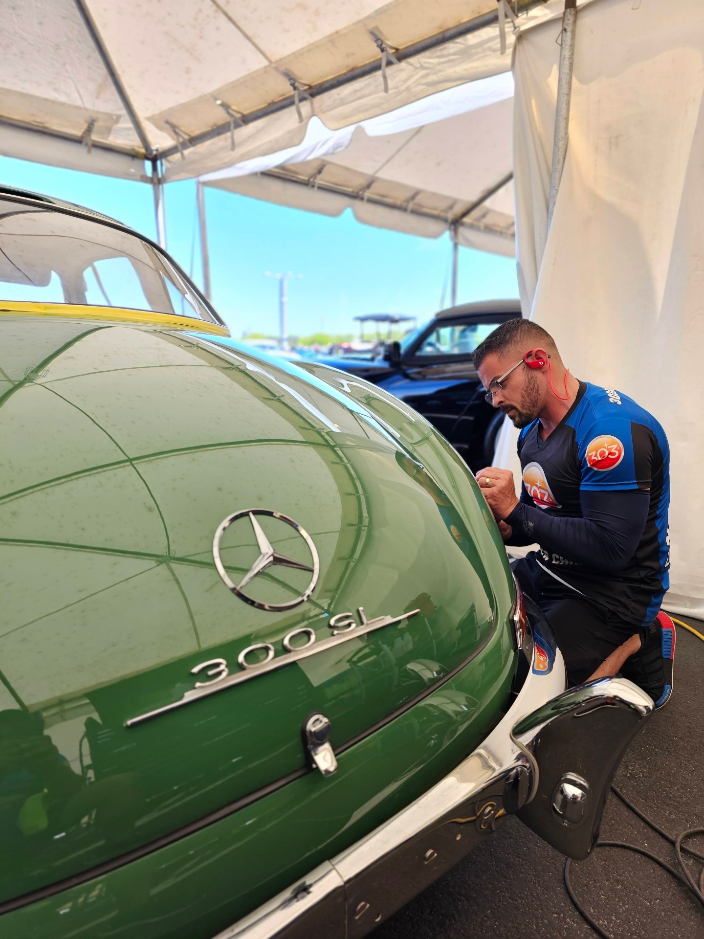 Mercedes 300SL Gullwing — Paint Polishing
