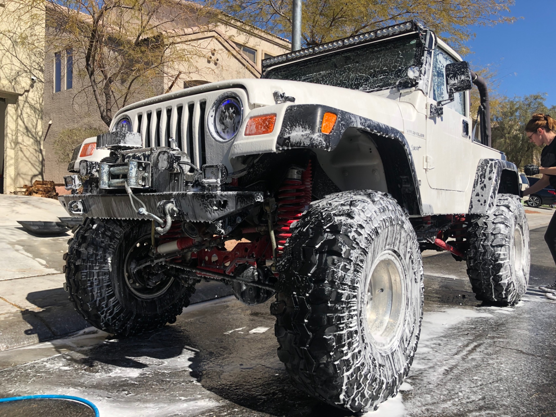 Lifted Jeep Wrangler — Hand Wash — Hand Wash detailing result in Las Vegas