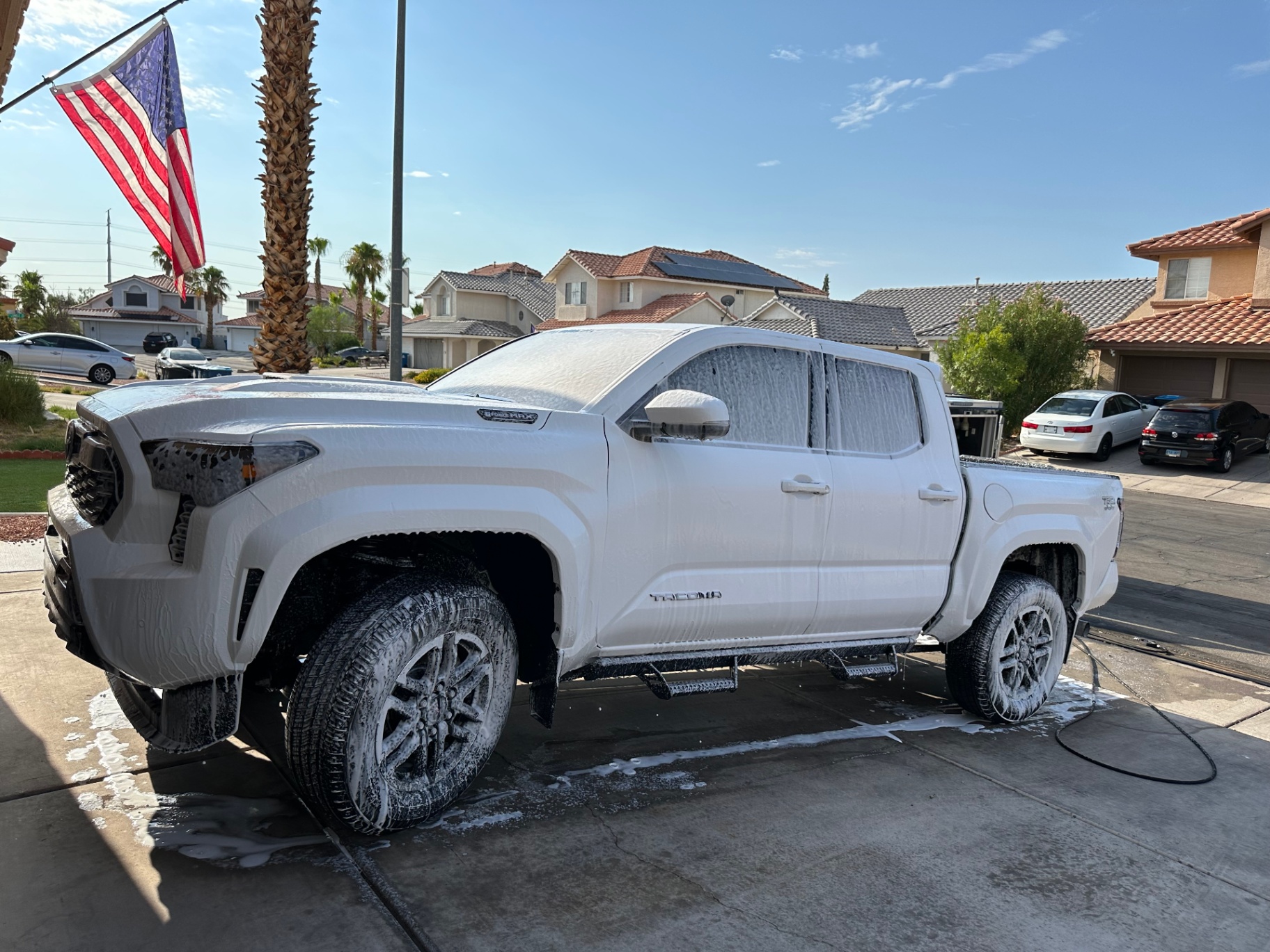 Toyota Tacoma TRD Sport — Foam Bath — Hand Wash detailing result in Las Vegas