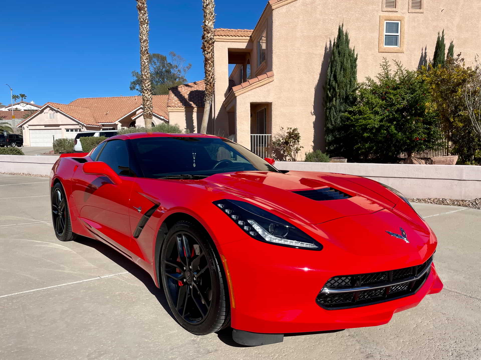 red sport car full ceramic coating perfect finish detailing las vegas nv